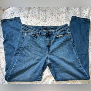 J. Jill Blue Boyfriend Straight-Leg Ankle denim